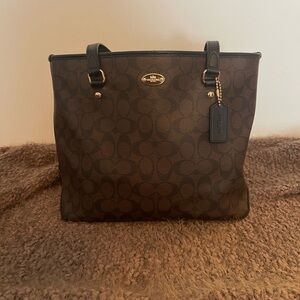Coach Black and Brown Tote Bag
